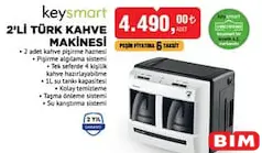 KEYSMART 2'Lİ TÜRK KAHVE MAKİNESİ